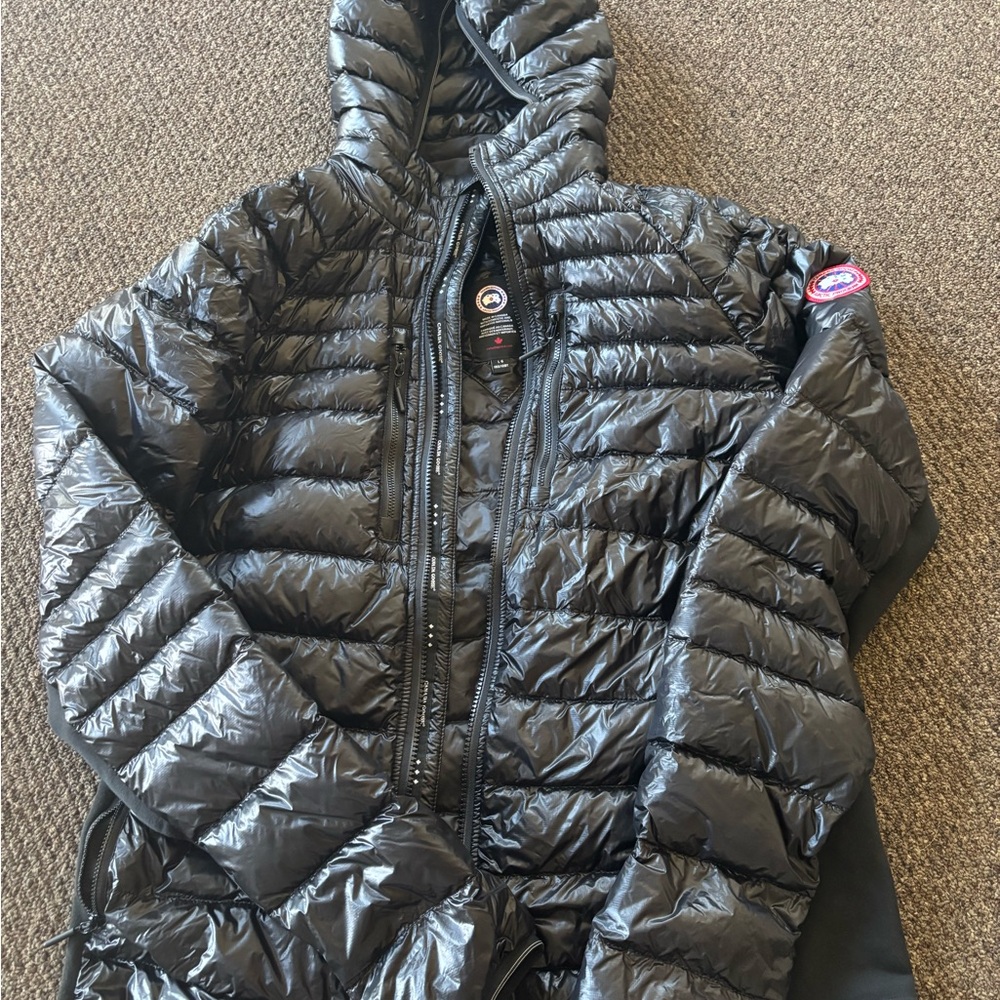 Canada Goose Shiny Black Quilted Jacket